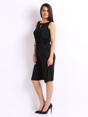 Cottinfab Women Black Playsuit