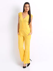 Cottinfab Women Yellow Jumpsuit