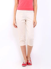 Cottinfab Women Off-White Capris
