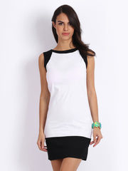 Cottinfab White Shift Dress
