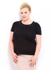 Curvy by D Muse Women Black Top