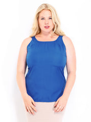Curvy by D Muse Women Blue Top