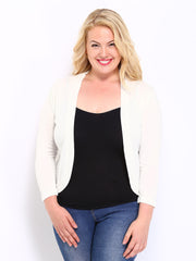 Curvy by DressBerry Off-White Shrug