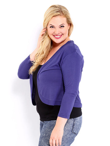 Curvy by DressBerry Blue Shrug