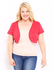Curvy by DressBerry Red Shrug