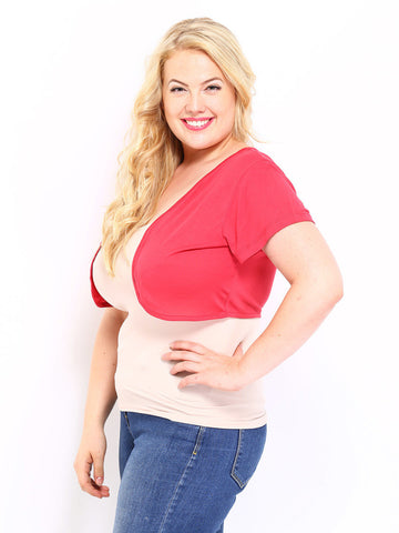 Curvy by DressBerry Red Shrug