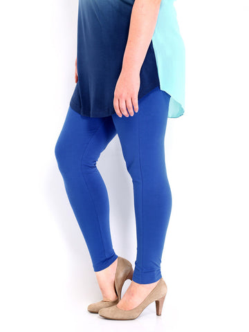 Curvy by DressBerry Women Blue Leggings