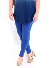 Curvy by DressBerry Women Blue Leggings