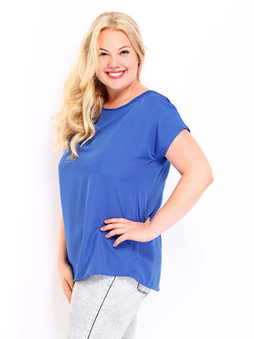 Curvy by DressBerry Women Blue Top