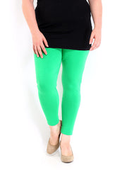 Curvy by DressBerry Women Green Leggings