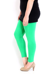 Curvy by DressBerry Women Green Leggings