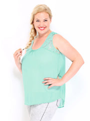 Curvy by DressBerry Women Green Top