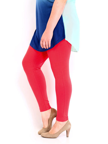 Curvy by DressBerry Women Pink Leggings