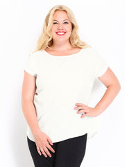 Curvy by DressBerry Women White Top