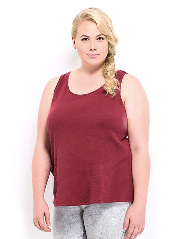 Curvy by Roadster Women Maroon Top