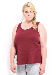 Curvy by Roadster Women Maroon Top