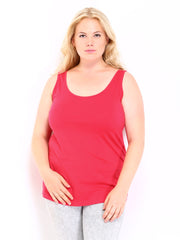 Curvy by Roadster Women Red Tank Top
