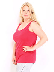 Curvy by Roadster Women Red Tank Top
