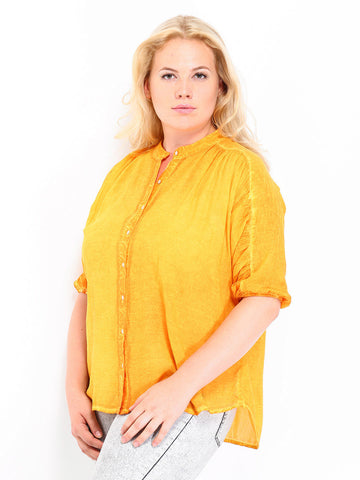 Curvy by Roadster Women Yellow Shirt