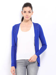D Muse Blue Studded Shrug