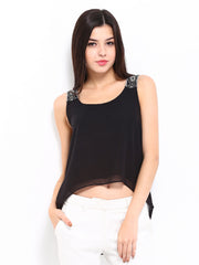 D Muse Women Black High-Low Top