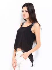 D Muse Women Black High-Low Top