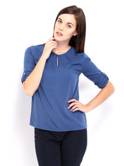 D Muse Women Blue Top
