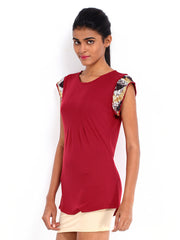 D Muse Women Maroon Top