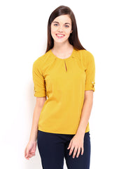 D Muse Women Mustard Yellow Top