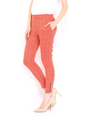 D Muse Women Orange Printed Trousers