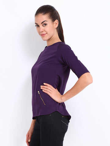 D Muse Women Purple Top