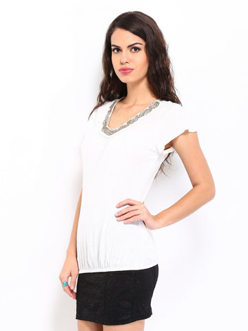 D Muse Women White Top