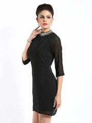 D Muse Black Shift Dress