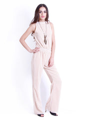 D&amp;S Women Cream Coloured Printed Jumpsuit