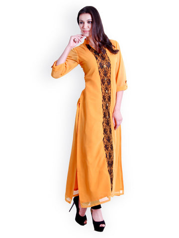 D&amp;S Women Yellow Kurta