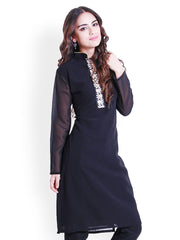 D&amp;S Women Black Kurta