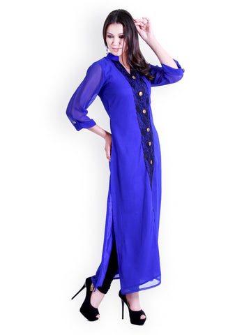 D&amp;S Women Blue Kurta