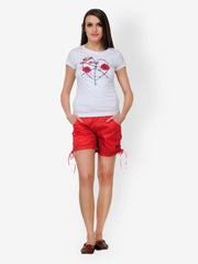 Dazzgear Women Red Shorts