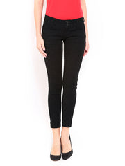 Deal Jeans Women Black Ankle Length Trousers