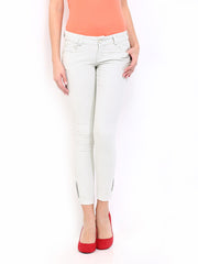 Deal Jeans Women Light Grey Corduroy Trousers