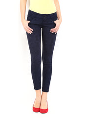 Deal Jeans Women Navy Embroidered Trousers