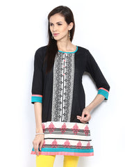 Diya Women Black Kurta