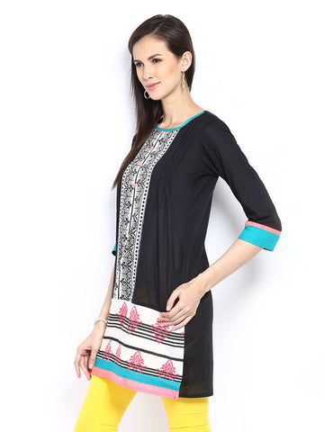 Diya Women Black Kurta