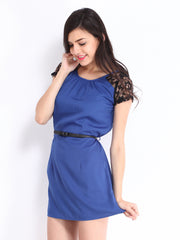 DressBerry Blue Shift Berry Dress