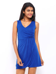 DressBerry Electric Blue Wrap Berry Dress