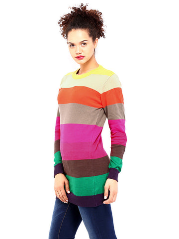 DressBerry Multicoloured Striped Sweater