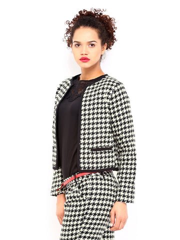 DressBerry Women Black &amp; White Jacket