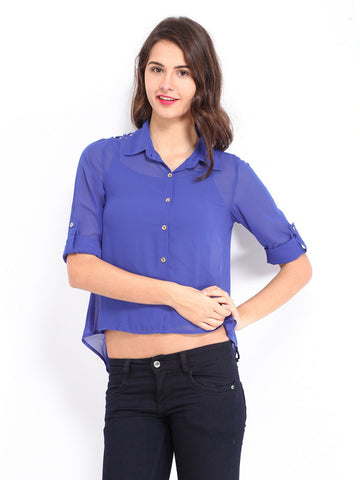 DressBerry Women Blue Shirt