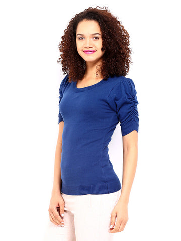 DressBerry Women Blue Sweater