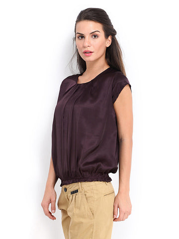 DressBerry Women Dark Burgundy Top